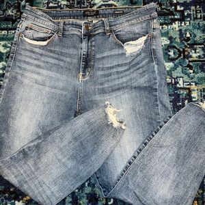 Just Blue Distressed High waisted Jeans size 20